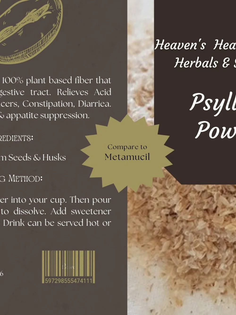 Psyllium Husks Dried Herb